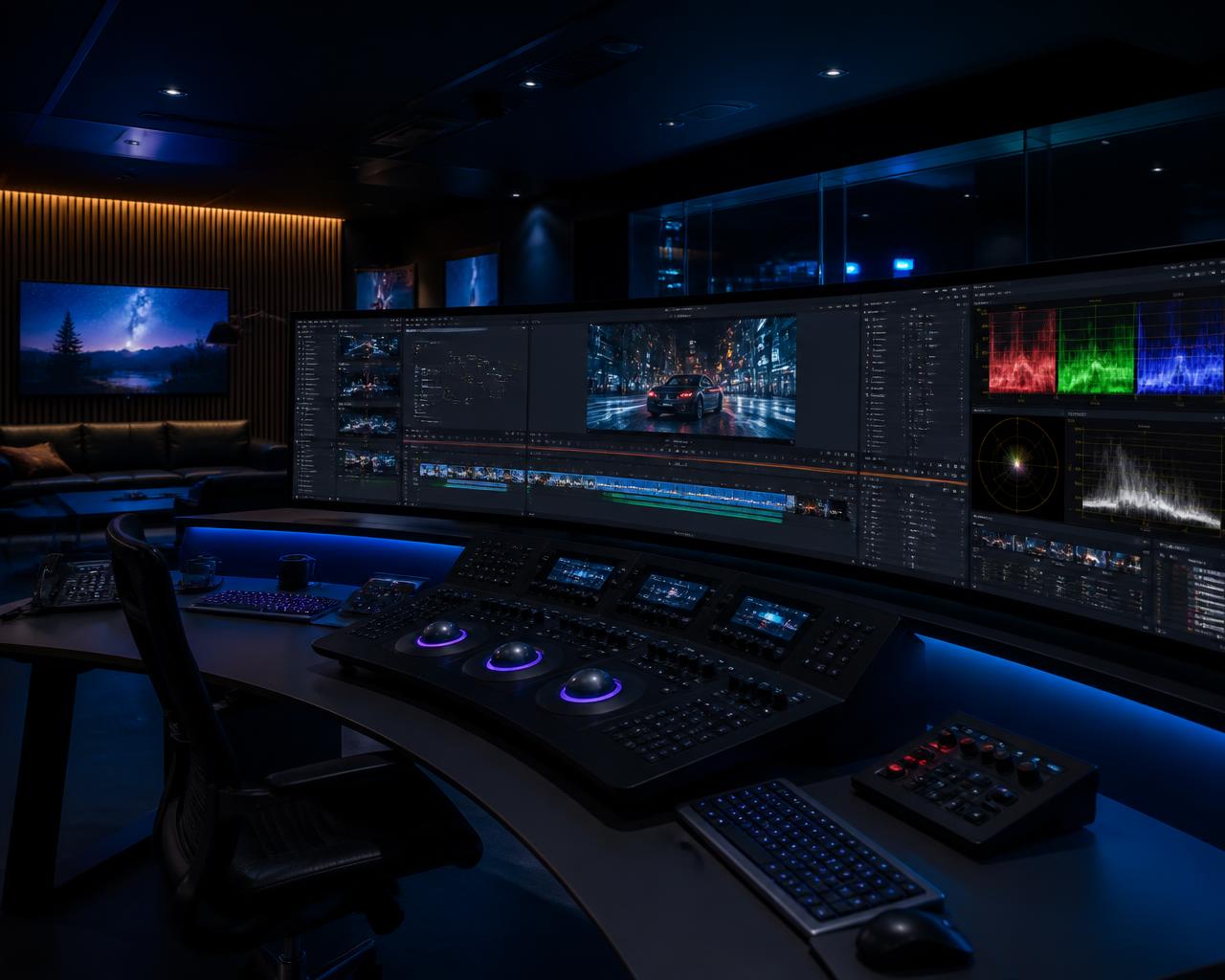 Suite d'étalonnage et de post-production UBB Studio